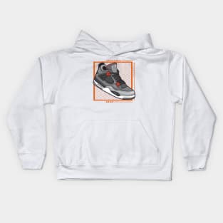 AJ 4 Retro Infrared Sneaker Kids Hoodie